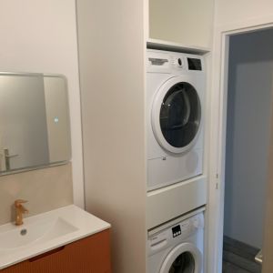 Meuble lave-linge et sèche-linge